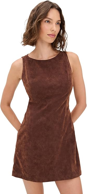 Free People, Free People Women&#039;s Atlas Suede Mini, Chicory Coffee