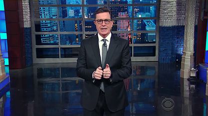 Stephen Colbert imitates Donald Trump tweeting