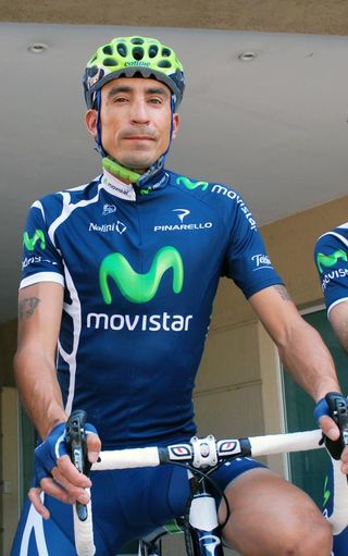 Mauricio Soler (Movistar) in preparation for the Tour de San Luis.