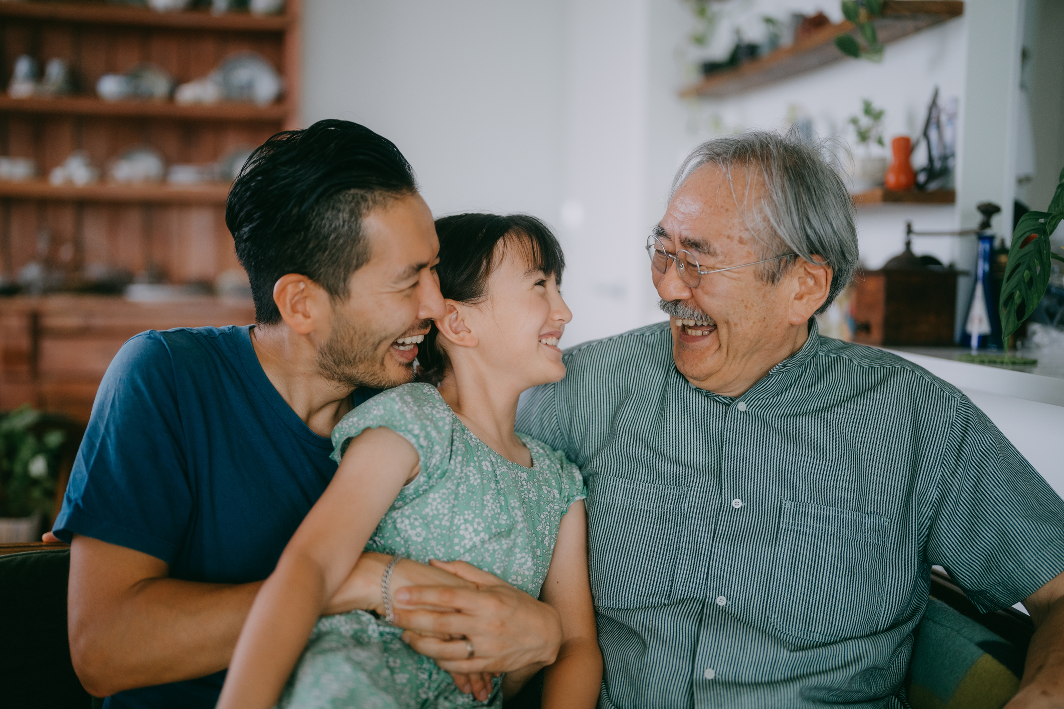 Three generations in the kitchen
