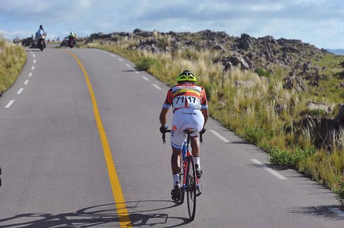 Diaz on his own near the finish.