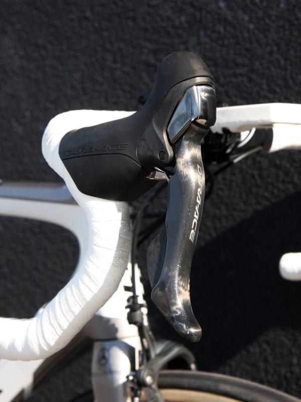 Trek team liaison Ben Coates says Fabian Cancellara (Leopard Trek) prefers the mechanical version of Shimano's Dura-Ace group for the cobbled classics.