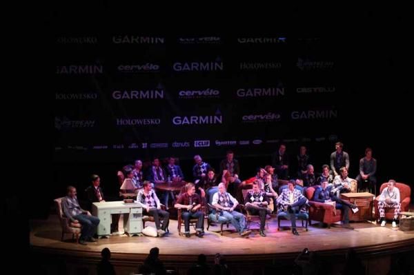 The Garmin-Cervelo team onstage