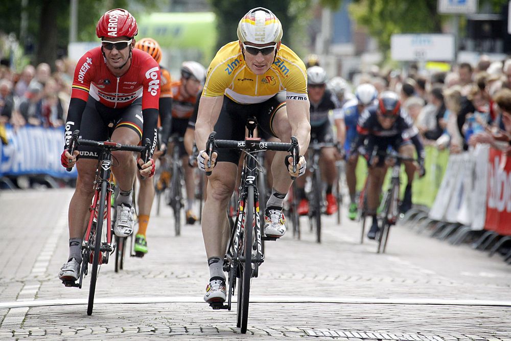 Andr&eacute; Greipel (Lotto Soudal) wins the overall title, second on the stage