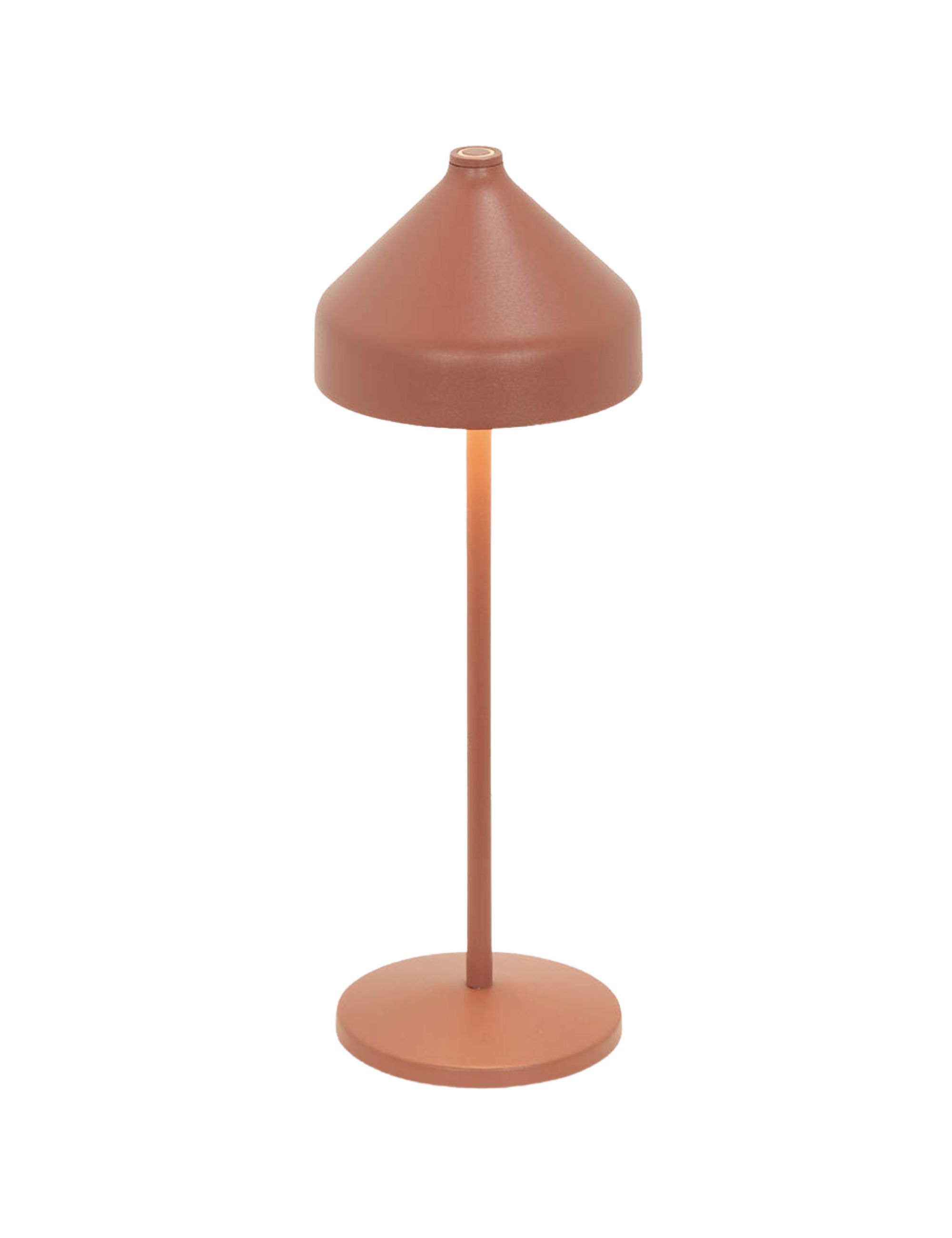 Crate&amp;amp; Barrel, Amelie Pro Metal Table Lamp Terracotta by Zafferano America 13.4"