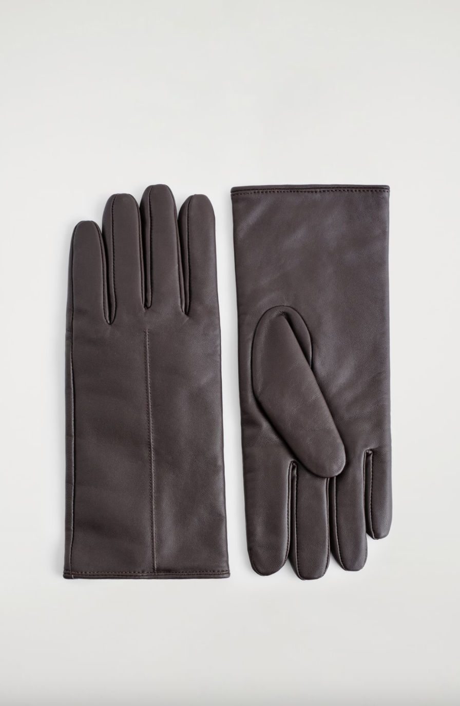 COS, Cashmere-Lined Leather Gloves