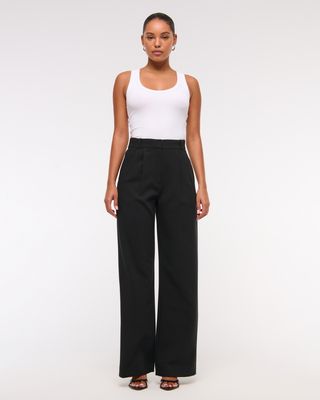 A&f Sloane Tailored Wide Leg Pant