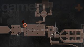 Resident Evil 4 Remake map for the square lock box in the audience chamber