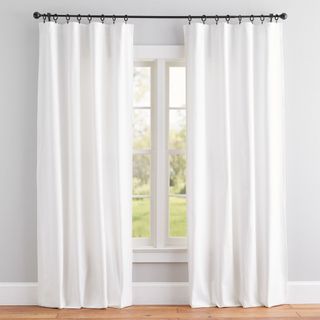 White curtains