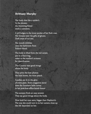 Amber Tamblyn - Dark Sparkler (Brittany Murphy poem)
