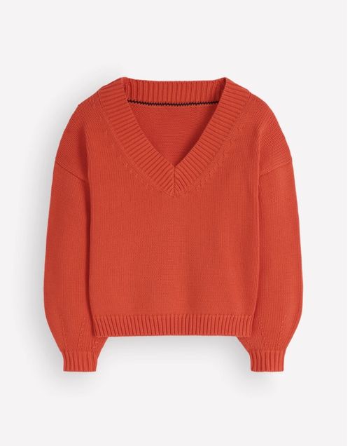 Lucy Cotton V-Neck Sweater