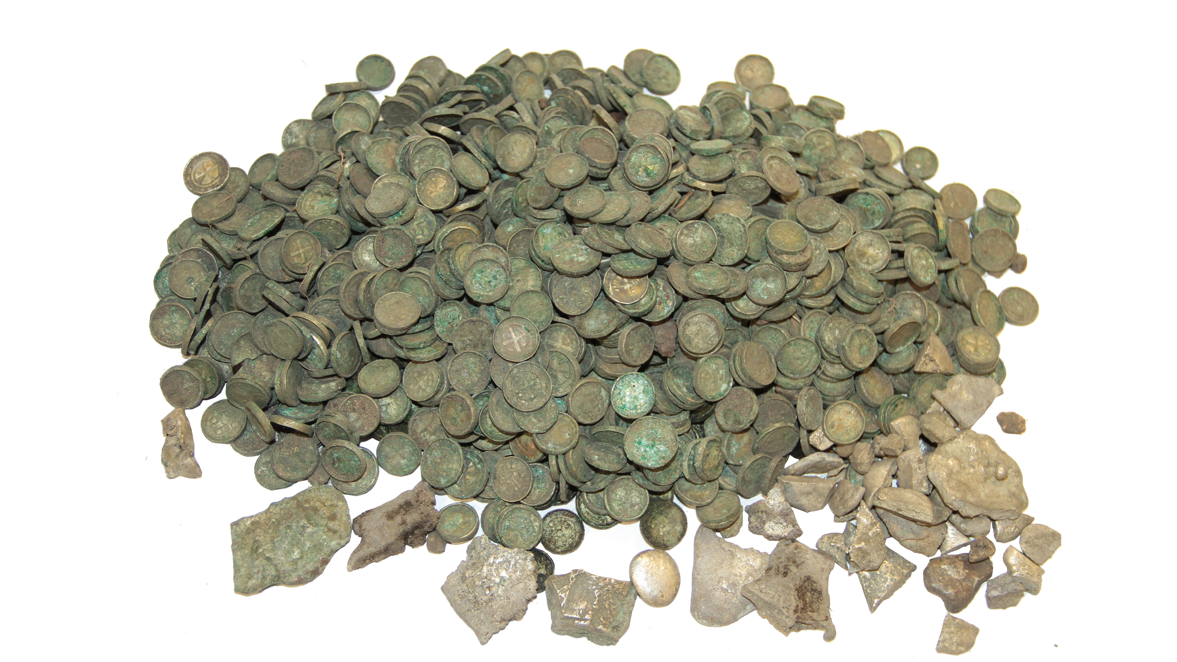 Der mittelalterliche Schatz enthielt Tausende von Silbermünzen und Barren.