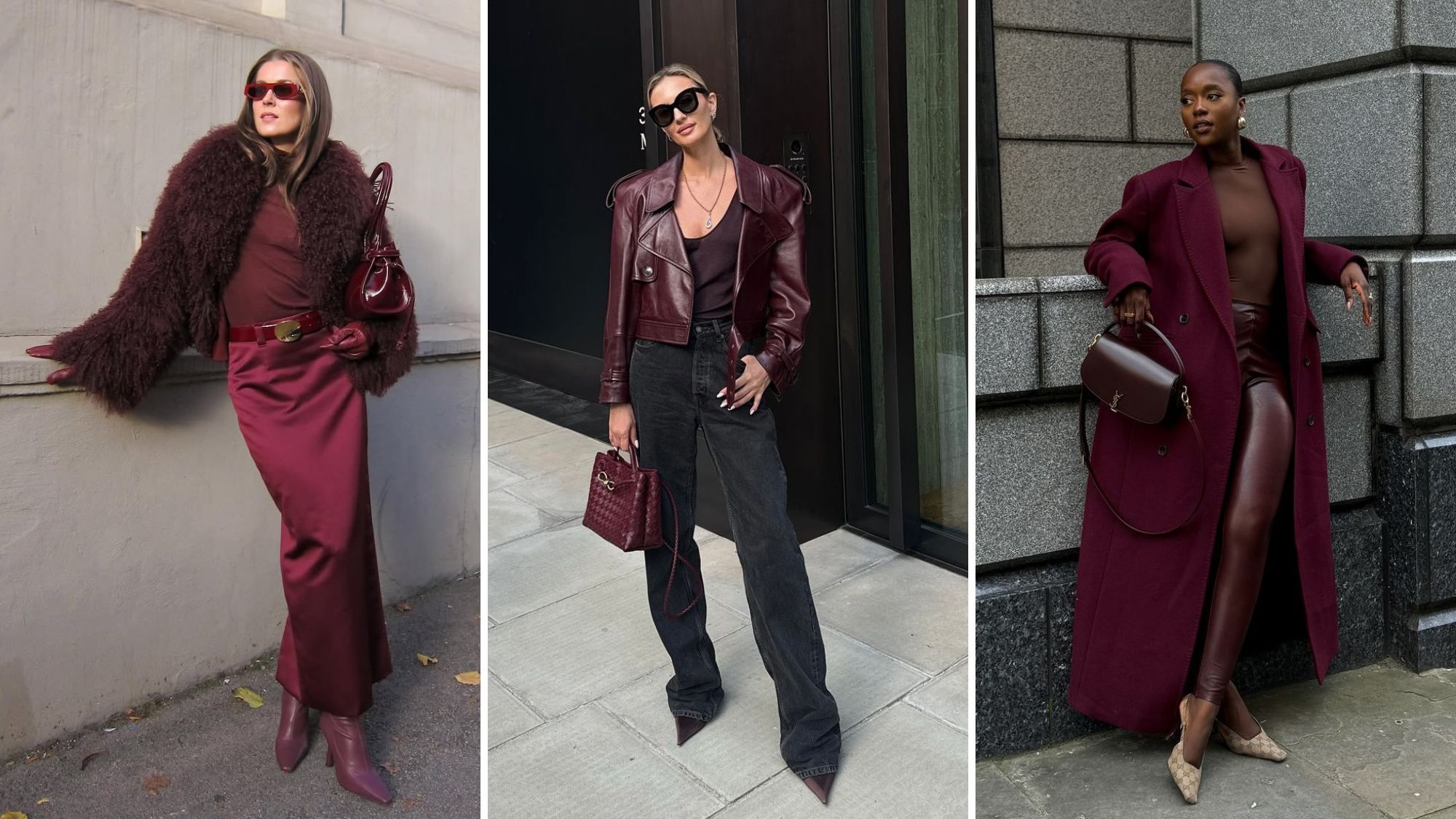We told you burgundy was going to be huge for AW24 - now here's how to wear  it | Marie Claire UK