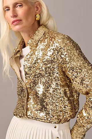 J.Crew Collection Classic-Fit Sequin Shirt