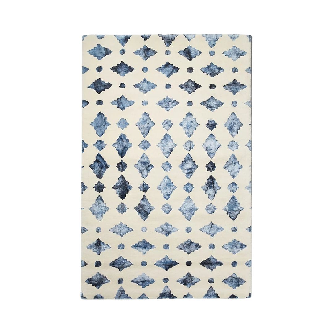 12 best blue patterned rugs make each room feel uplifting Livingetc