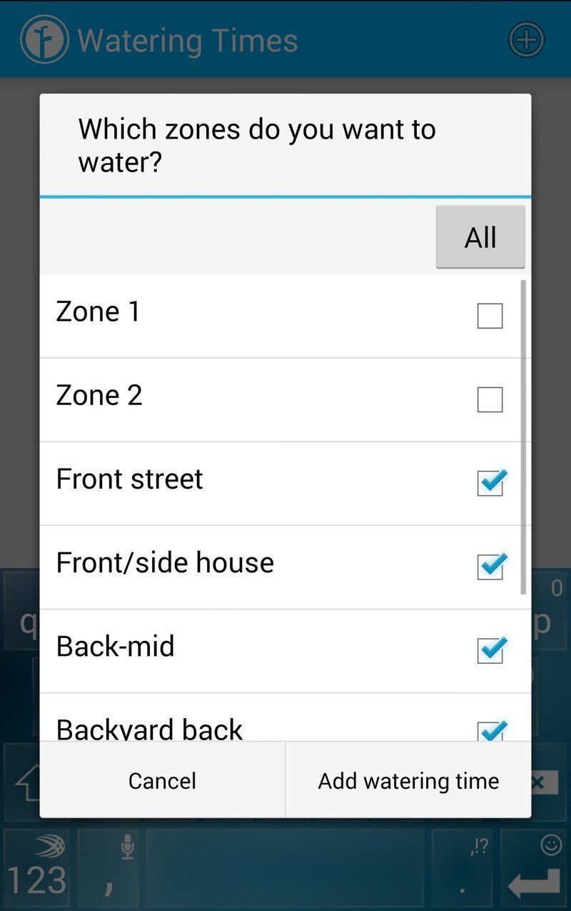Rachio Iro app