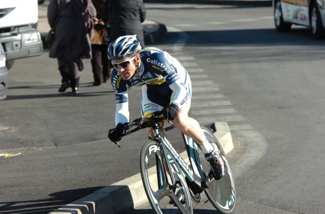 Romain Feillu (Vacansoleil-DCM) seemed to be enjoying his time trial