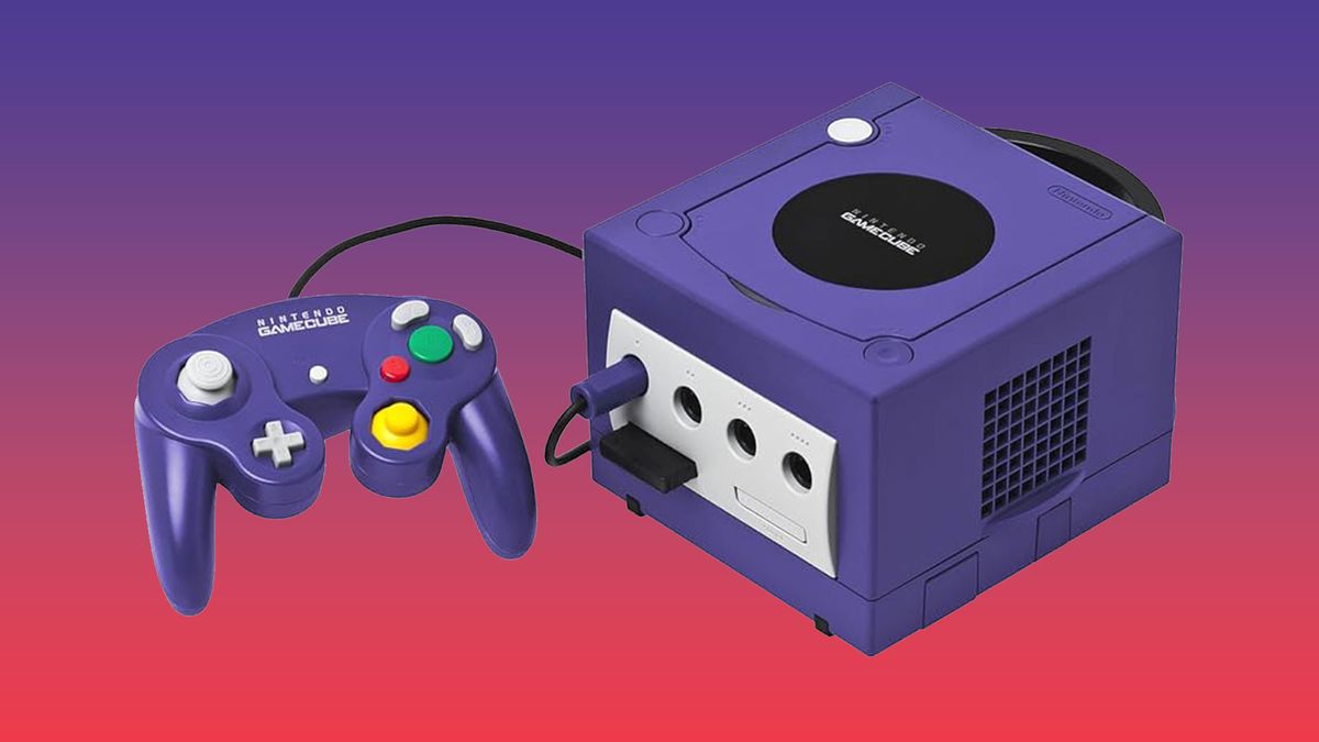 Nintendo GameCube on background