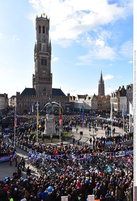 Plenty of crowds lined the street
