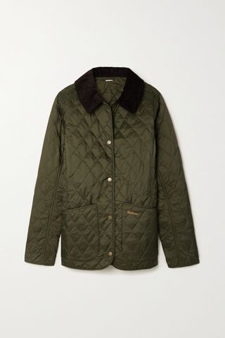 Annandale Corduroy-Trimmed Quilted Shell Jacket