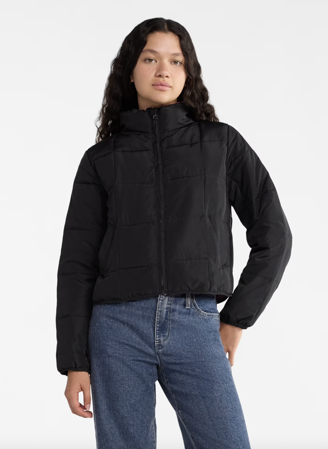 No Boundaries, No Boundaries Packable Puffer Jacket, Women's and Women's Plus Sizes Xs-4x