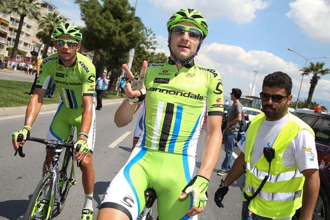 Elia Viviani (Cannondale) counts his stage wins