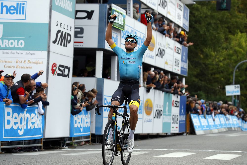 Luis Le&oacute;n Sanchez (Astana) wins Gran Premio Bruno Beghelli