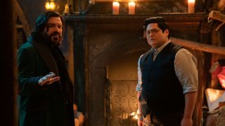Laszlo (Matt Berrry) and Guillermo (Harvey Guillén) in What We Do in the Shadows season 5