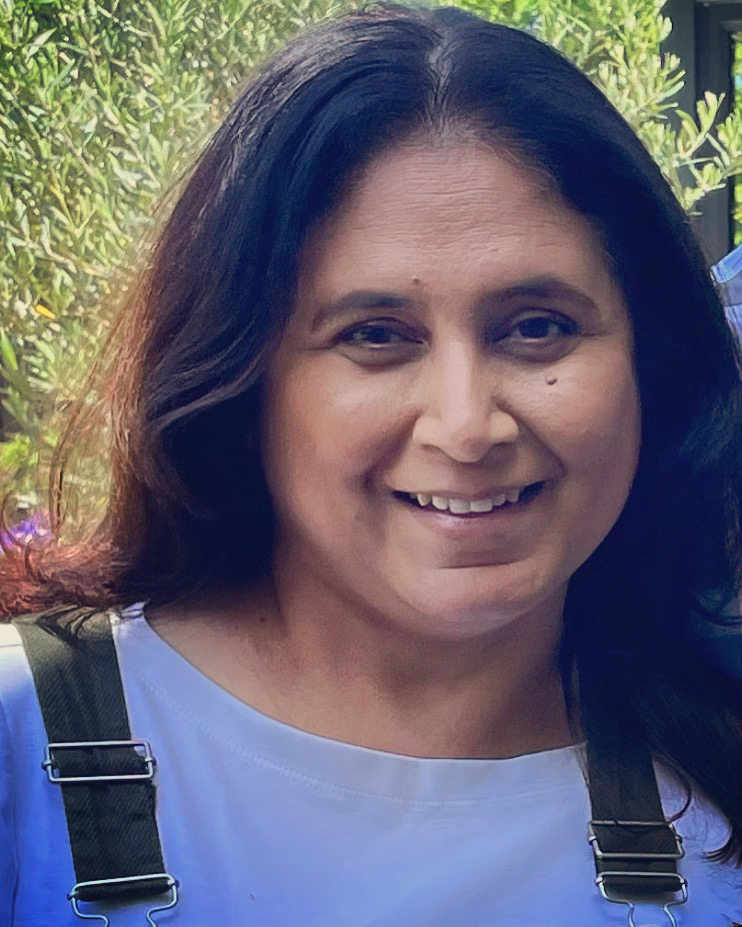 woman smiled to camera