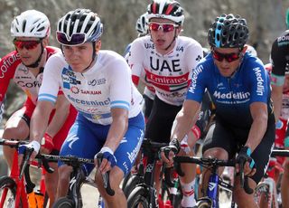 Remco Evenepoel and Oscar Sevilla at the 2020 Vuelta a San Juan