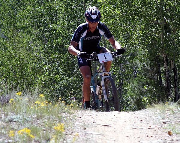 Dave Weins on his way to a win at Leadville in 2007