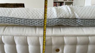 OTTY Memory Foam Mattress Topper with the tape measure