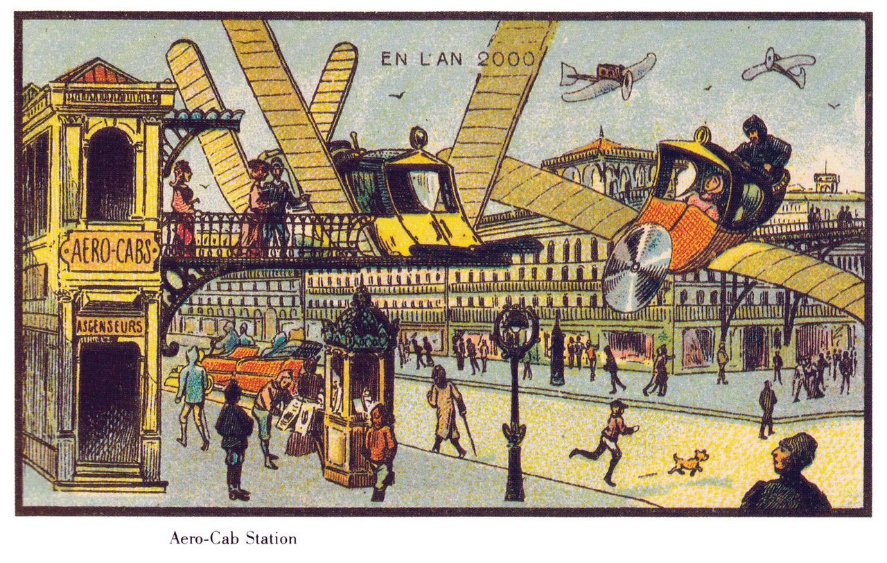 A card from the &amp;#039;En L&amp;#039;An 2000&amp;#039; postcard series.