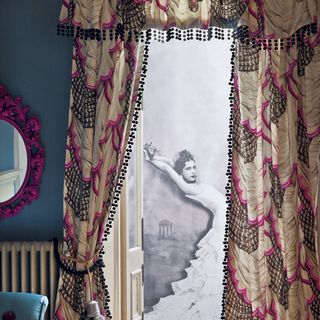 dramatic bedroom drapes