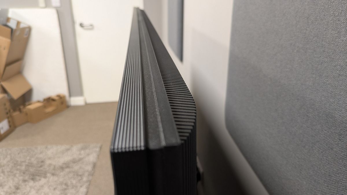 Sony Bravia 7 II's frame taken from top right angle