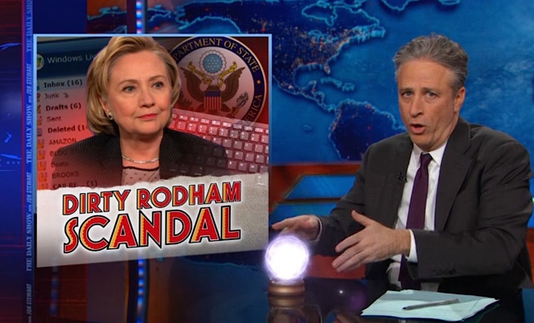 Jon Stewart tackles Hillary Clinton&amp;#039;s email problem