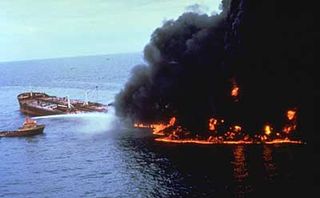 <br>The Mega Borg released 5.1 million gallons of oil as the result of a lightering accident and subsequent fire. The incident occurred 60 nautical miles south-southeast of Galveston, Texas, on June 8, 1990, while the Italian tank vessel Fraqmura was ligh