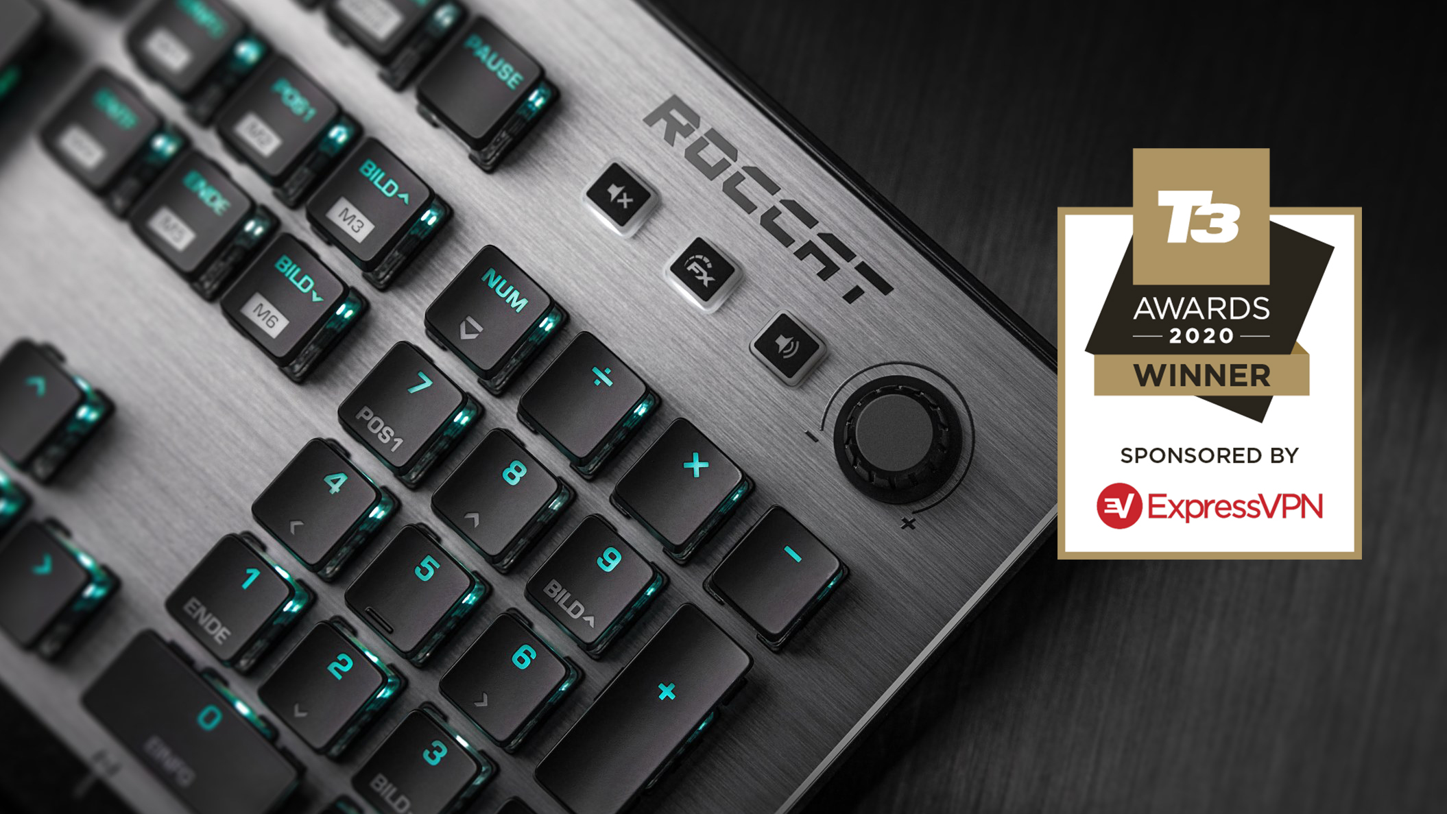 T3 Awards 2020 Roccat Vulcan 120 Aimo Claims Top Gaming Keyboard Prize T3