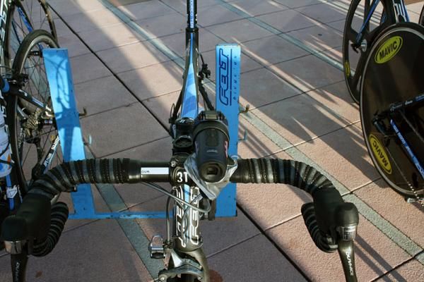 One rider films each day's ride via a bike-cam.