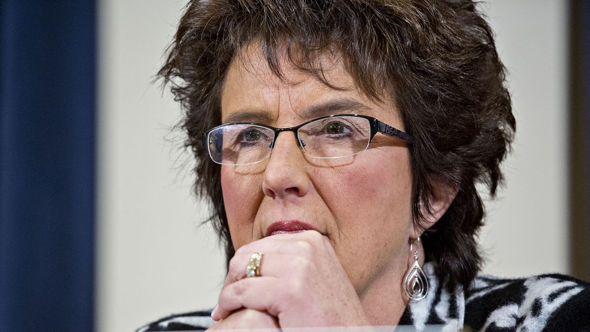 Representative Jackie Walorski, a Republican from Indiana, listens during a House Ways and Means Subcommittee hearing in Washington, D.C., U.S., on Wednesday, Dec. 13, 2017.