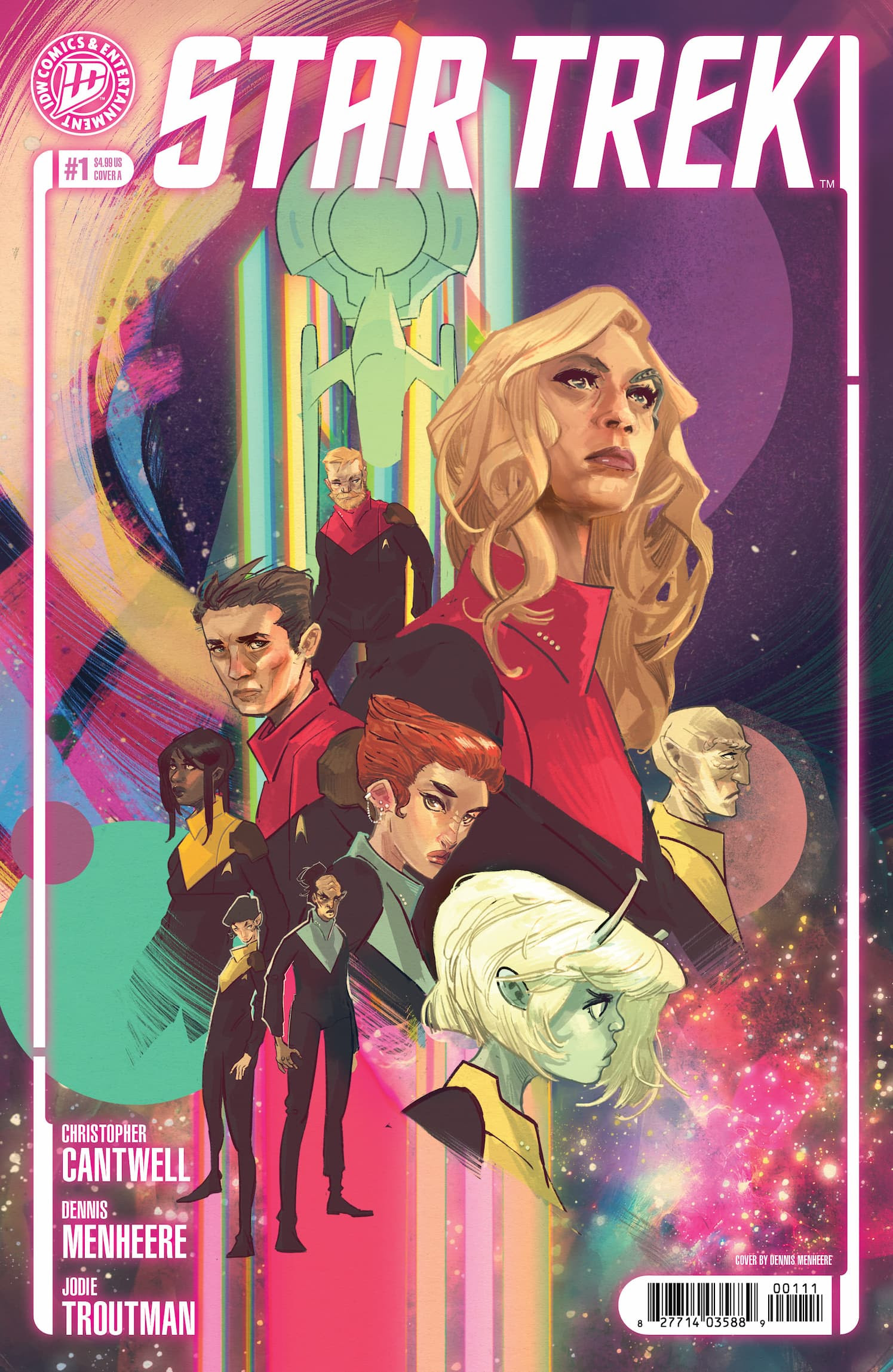 The colorful cover of a sci-fi comic book