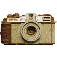 CameraTins Pentax 17 wooden camera model