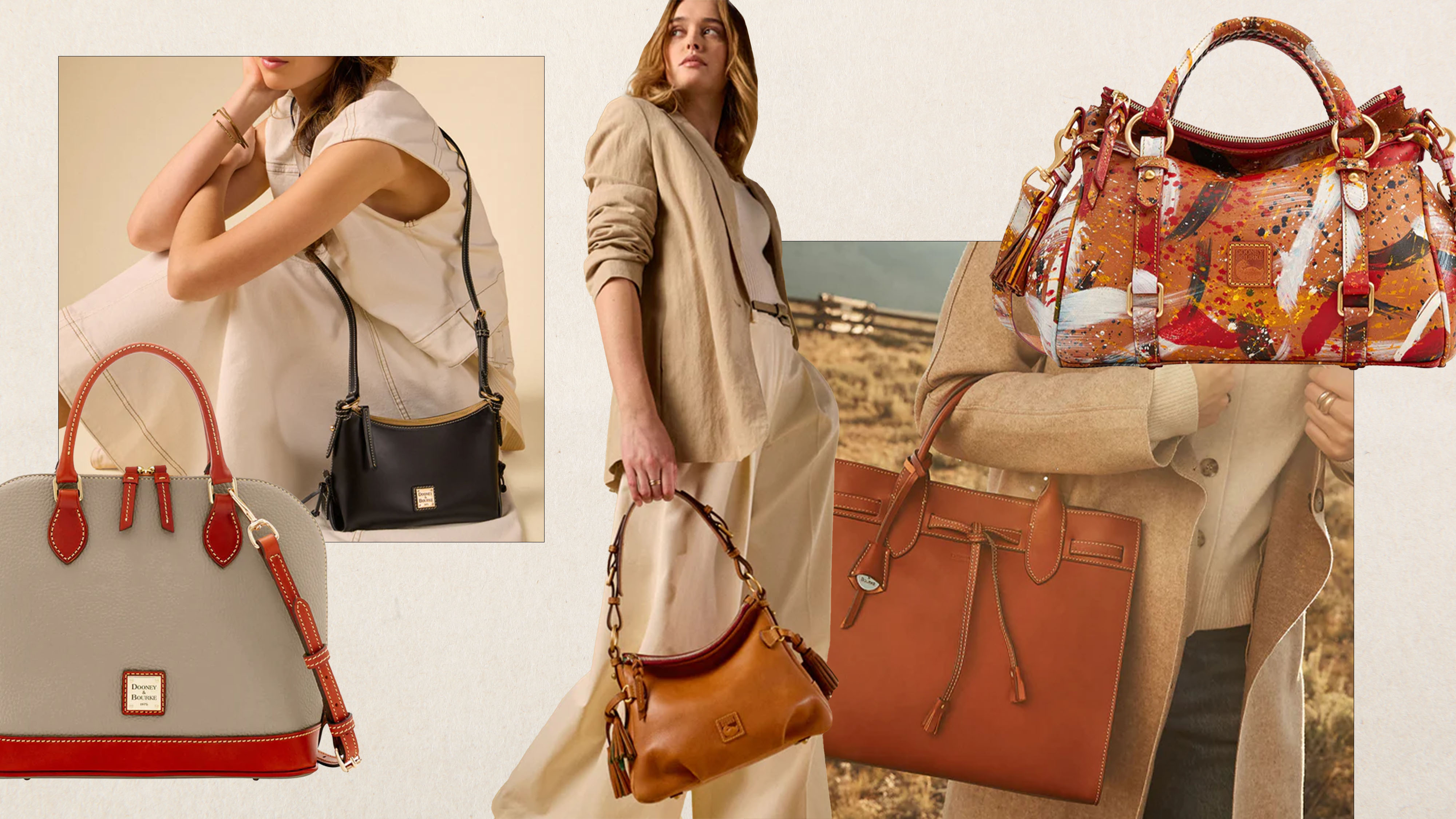 Collage Image of Elevated Bags From Dooney &amp; Bourke