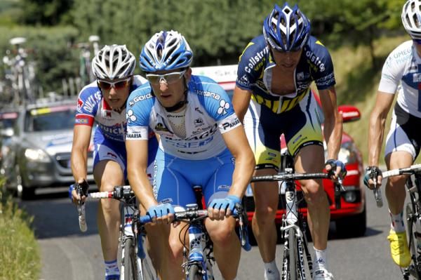 The day's five-man break