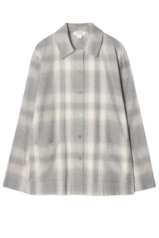 Checked Flannel Pajama Shirt