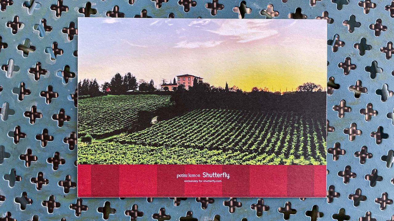 Shutterfly print on chair