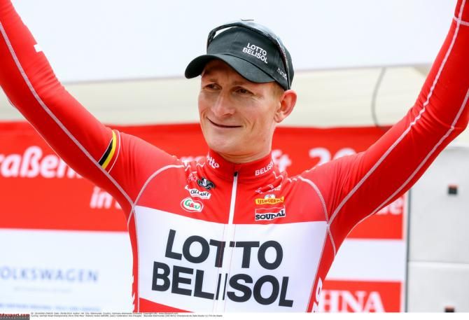 One day in his team kit was enough for Andre Greipel who defended his title