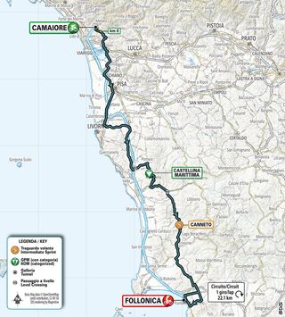 Maps and profiles of the 2023 Tirreno-Adriatico