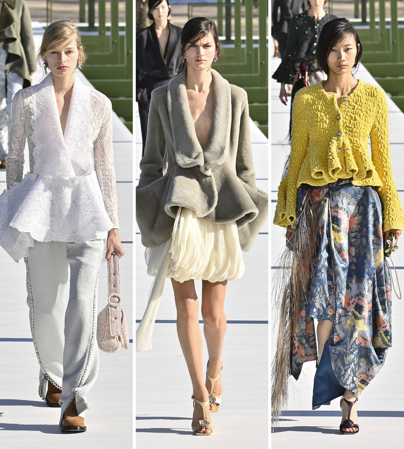 dior runway aw26 runway peplum tops