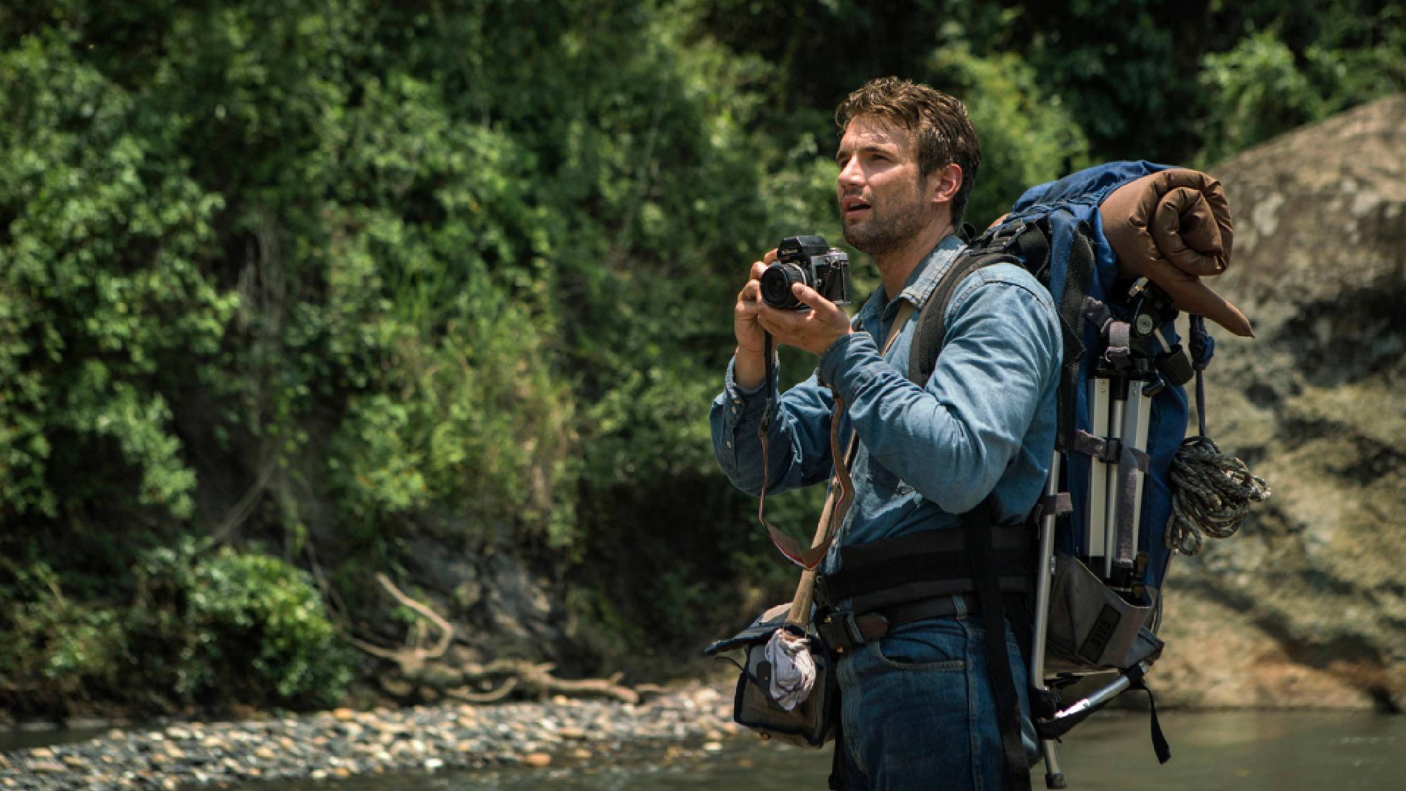 Alex Russell as Kevin Gale in "Jungle" now streaming for free on Prime Video